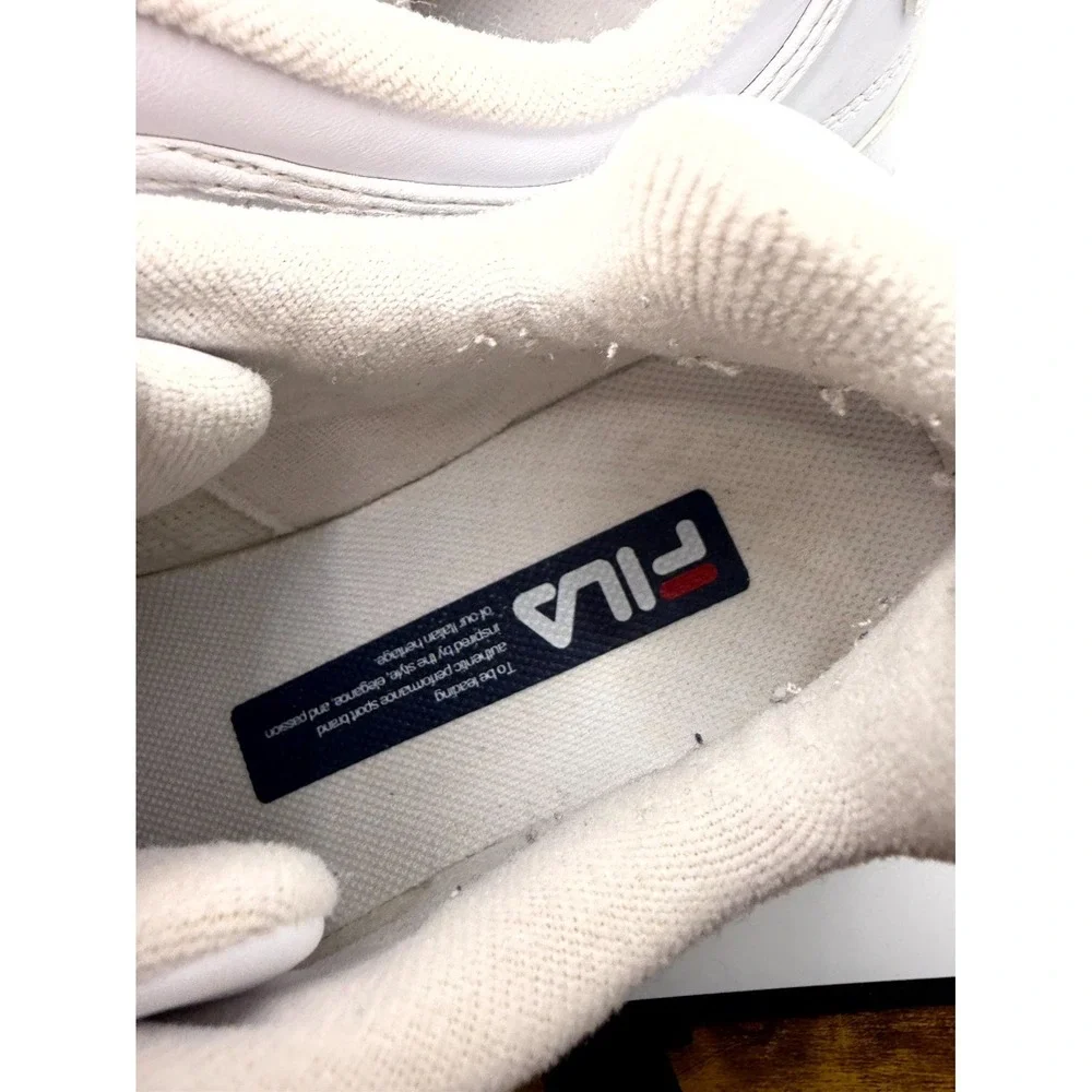 Fila Disruptor 2 FS1HTA1071X-WWT Womens 10 Sneaker White Leather Lace Up Shoes‎